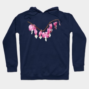 Bleeding heart flower / Lamprocapnos spectabilis Hoodie